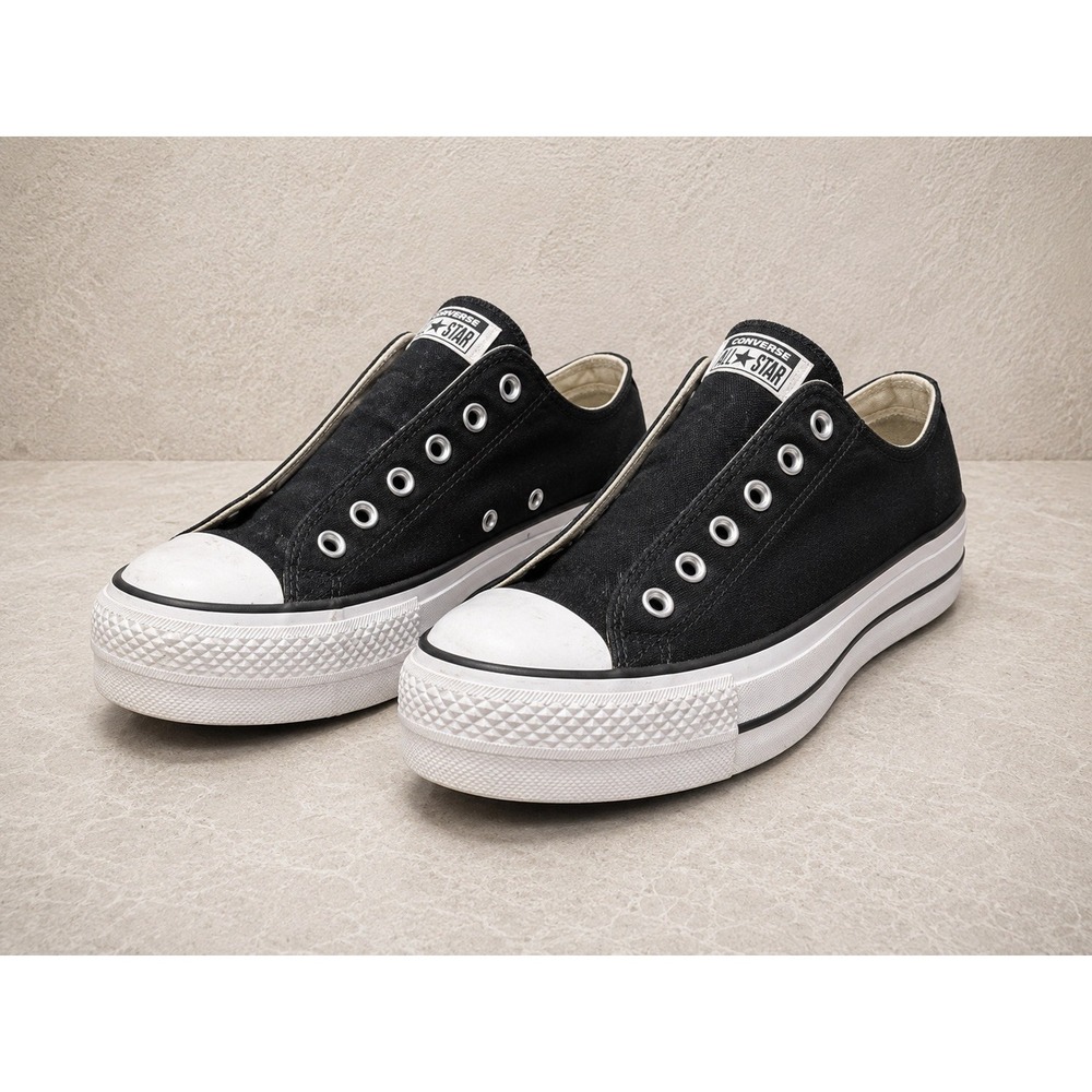 Black Platform Converse All Stars Womens US 8.5